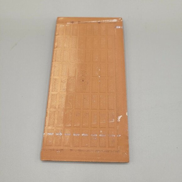 House Number Tile Number 5 Glazed Clay Pottery Blue and White - Picture 2 of 3